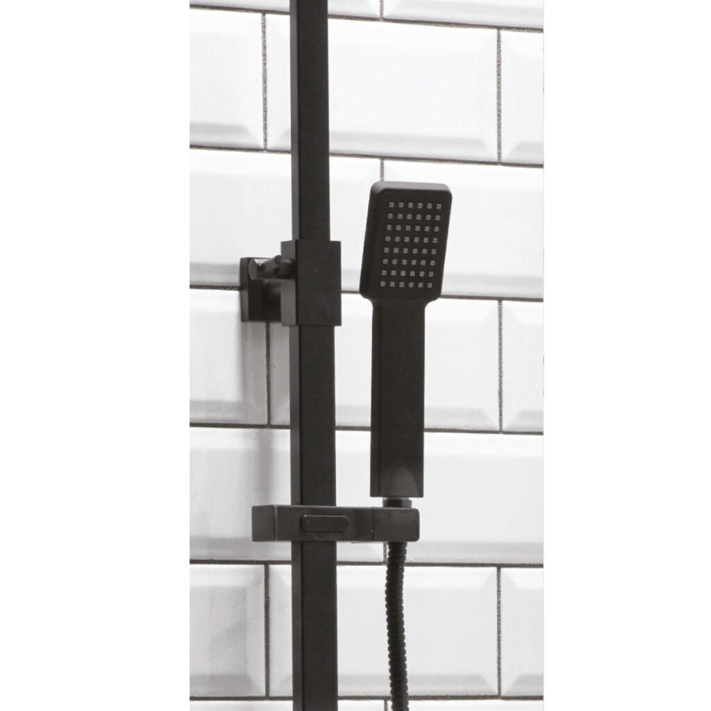 Hilton black Square Mixer Shower
