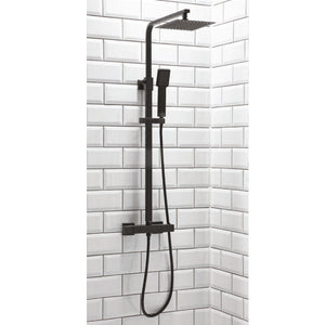 Hilton black Square Mixer Shower
