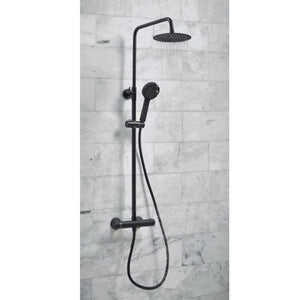 Kris Round black Mixer Shower
