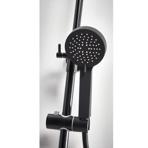 Kris Round black Mixer Shower