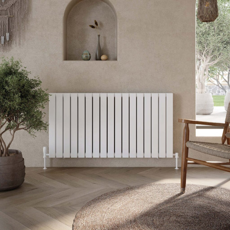 Baron 1158X600 Horizontal White Double Towel Rail