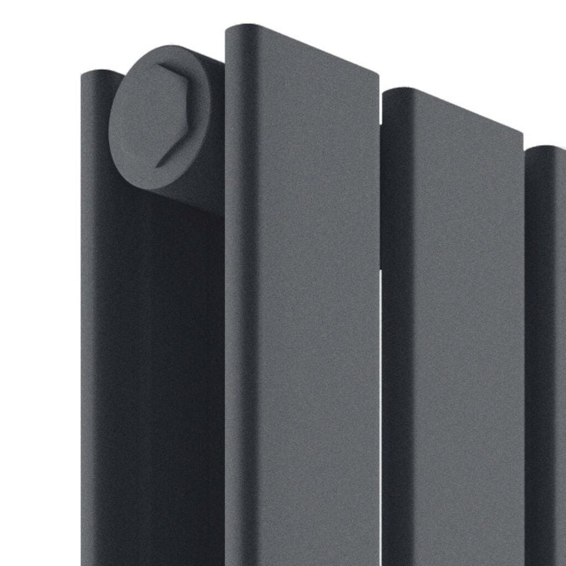 Baron 614X600 Horizontal Anthracite Double Towel Rail