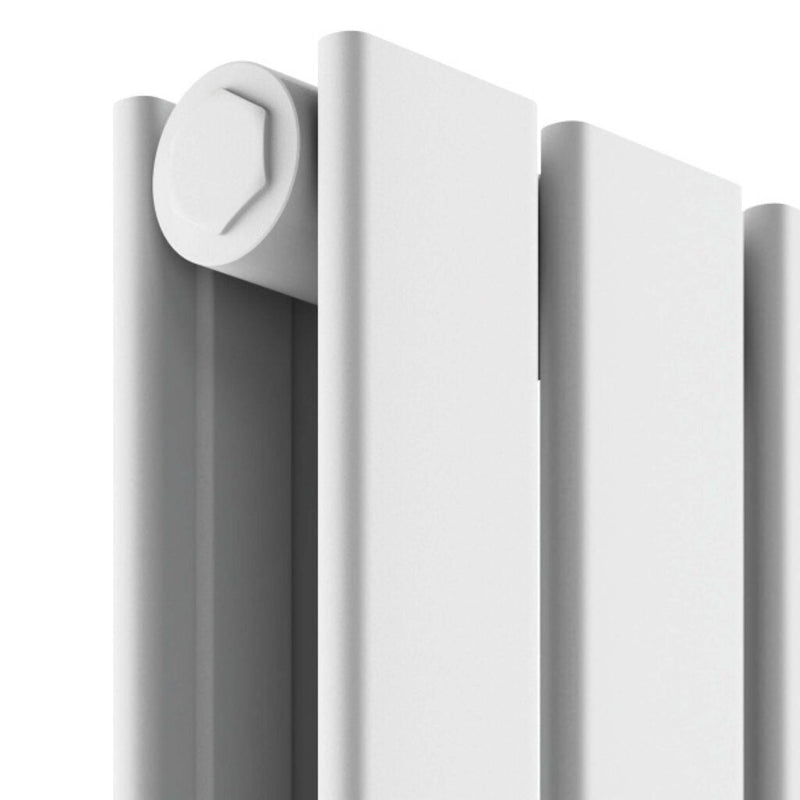 Baron 410X600 Horizontal White Double Towel Rail