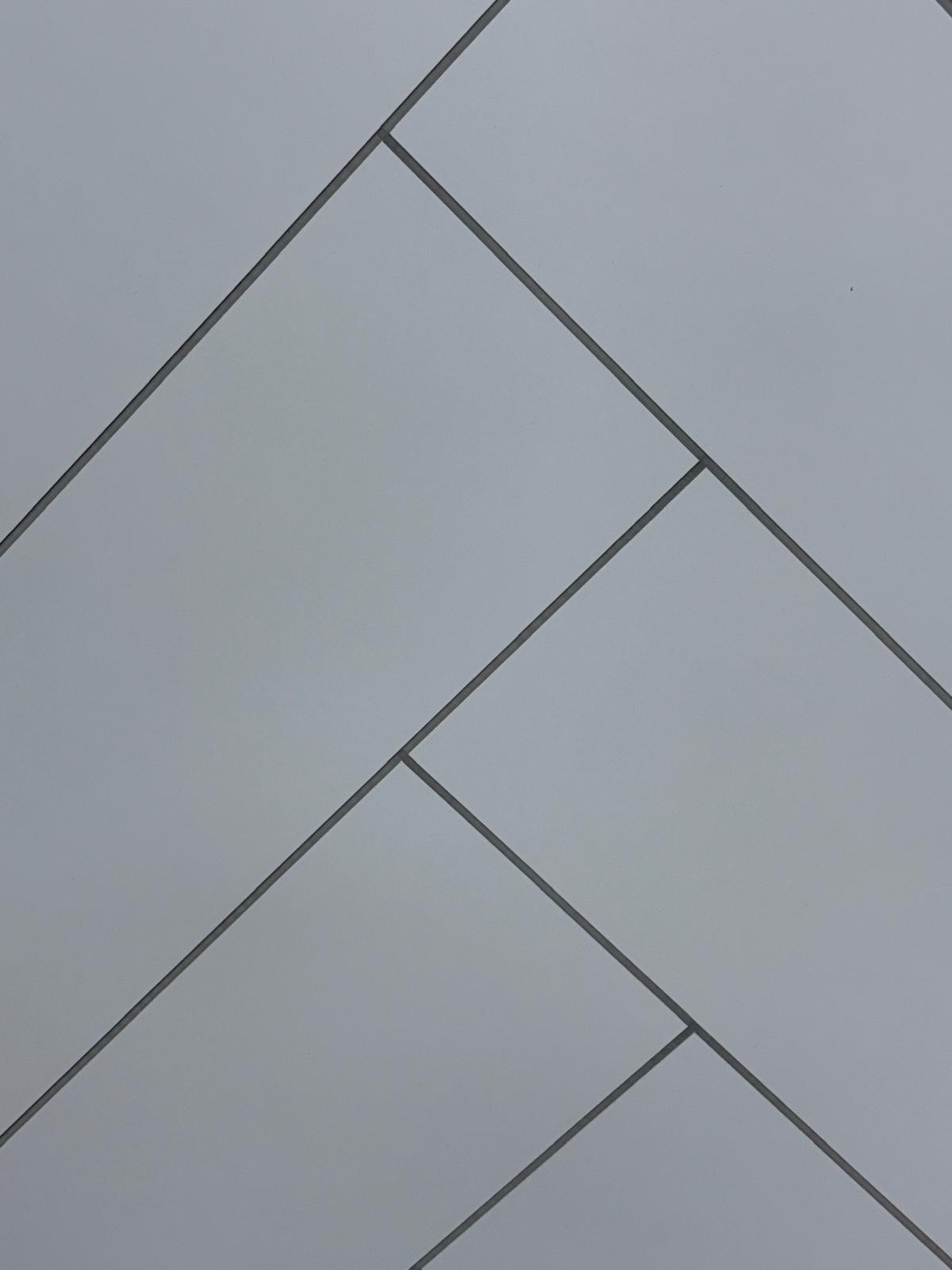 Chevron White 600mmx2700 mmx10mm (Pack of 2)