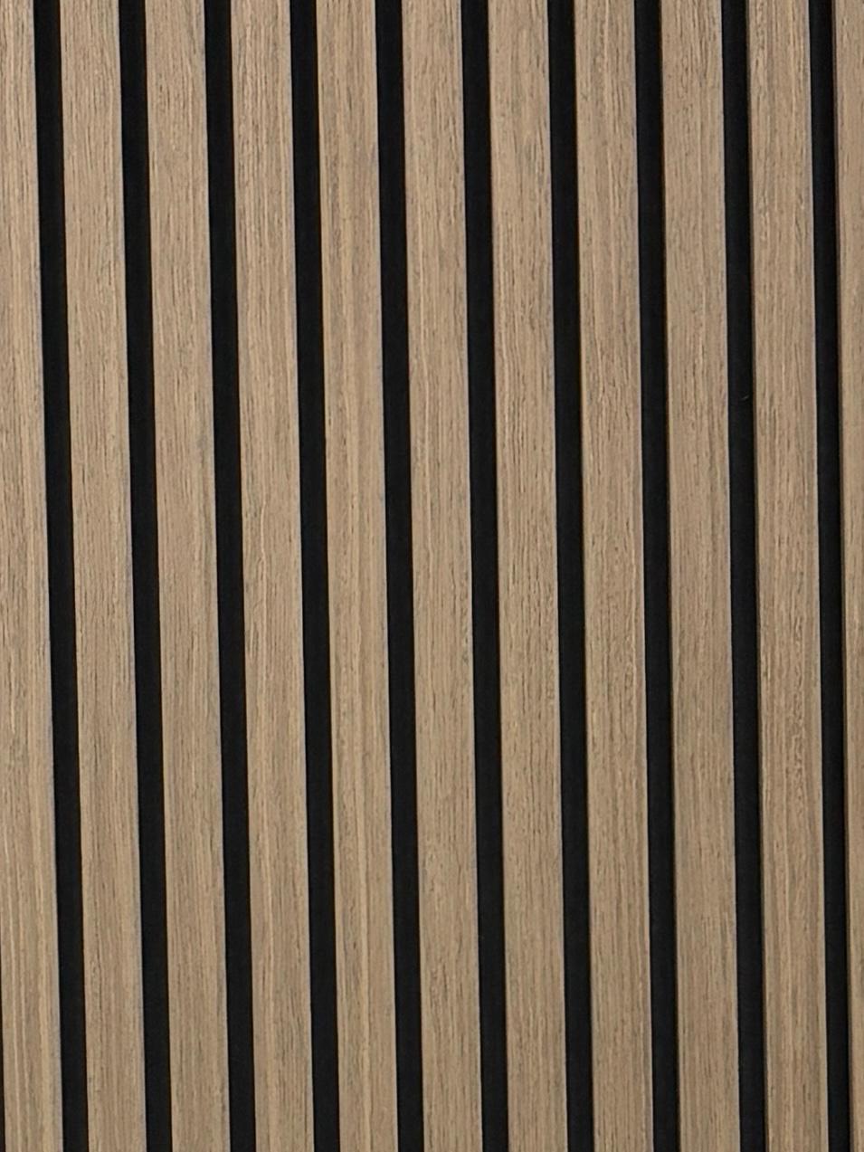 Dark Oak Acosutic Slat Panel 600mmx2400mm