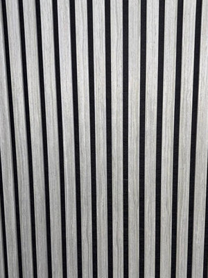 Grey Oak Acoustic Slat Panel 600mmx2400mm