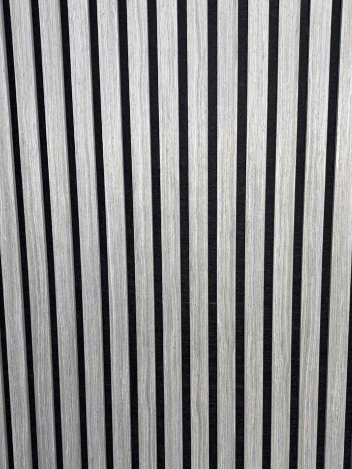 Grey Oak Acoustic Slat Panel 600mmx2400mm