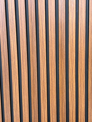 Mahogony 600mm Pack, Composite Slat Panel 100% Waterproof (Pack of 5)