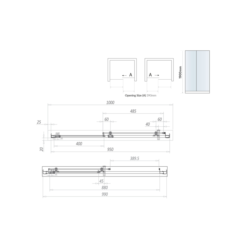 1000 Sliding Door