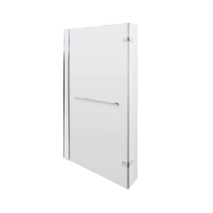 L-Shaped Bath Screen Hinged With Rail