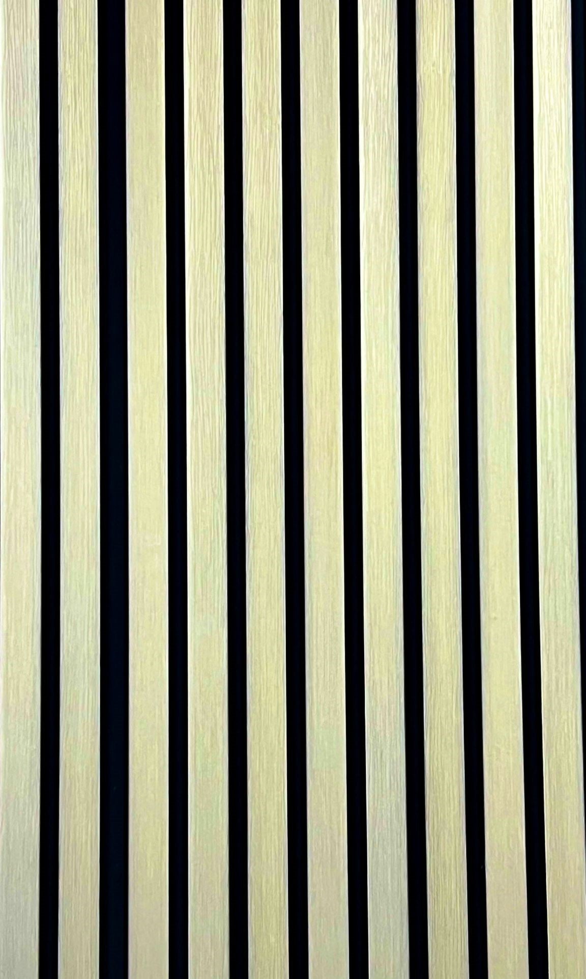 Light Oak 600mm Pack, Composite Slat Panel 100% Waterproof (Pack of 5)