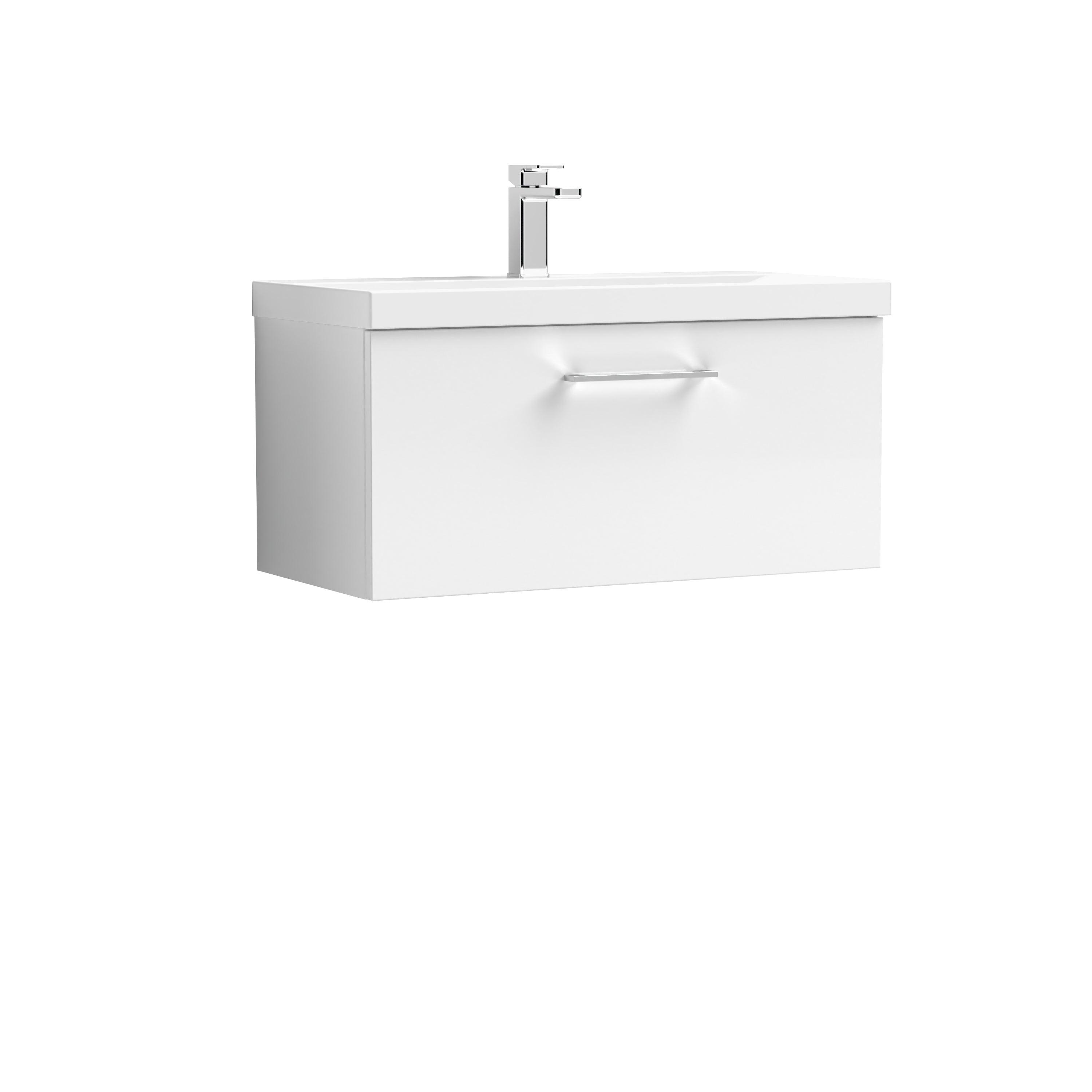 Arko 800mm Wall Hung 1-Drawer Vanity