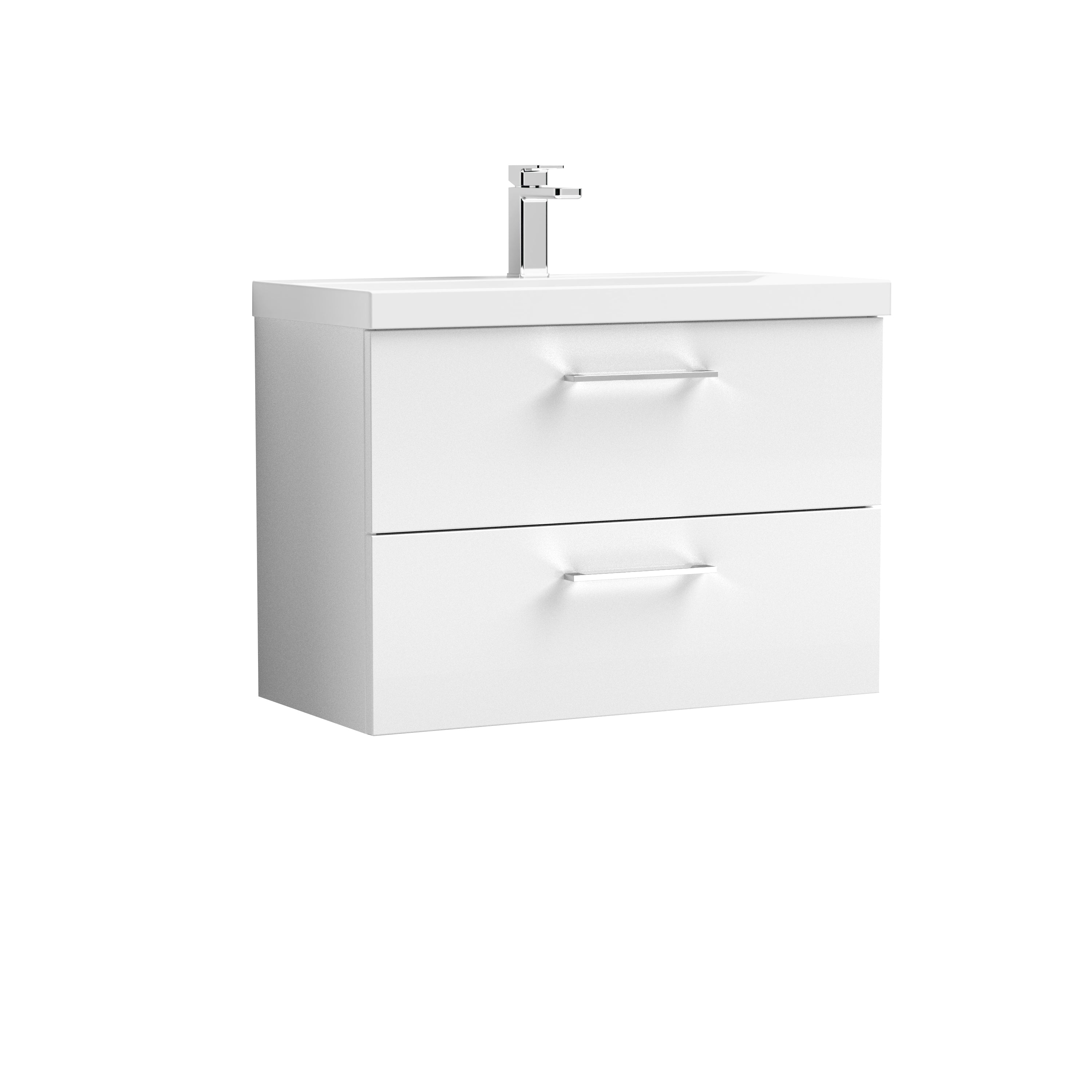 Arko 800mm Wall Hung 2-Drawer Vanity