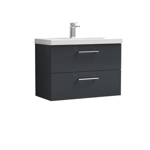 Arko 800mm Wall Hung 2-Drawer Vanity