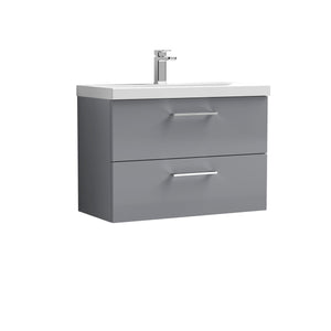 Arko 800mm Wall Hung 2-Drawer Vanity