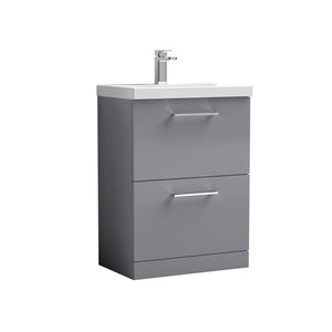 Arko 600mm Floor Standing 2-Drawer Vanity