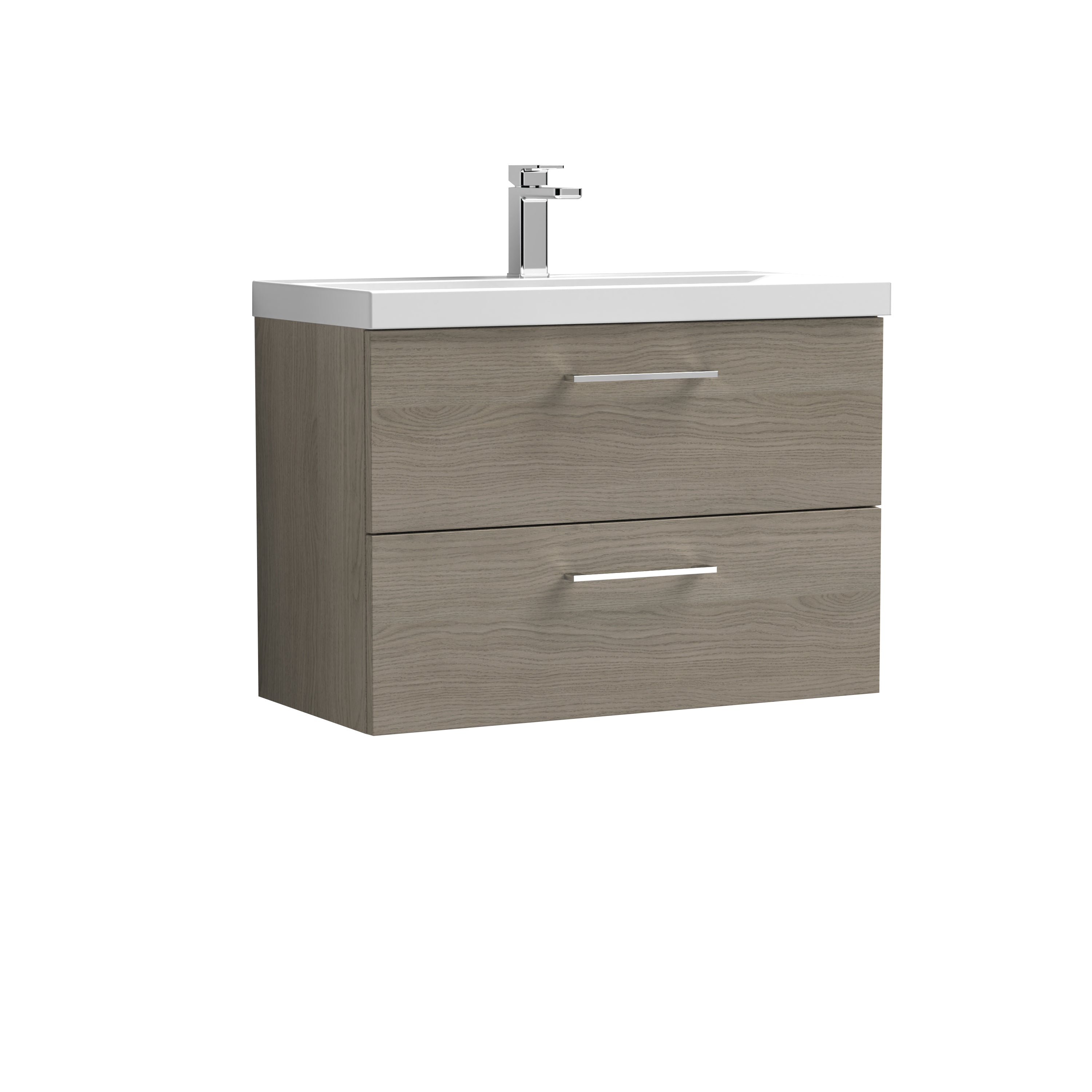 Arko 800mm Wall Hung 2-Drawer Vanity