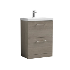 Arko 600mm Floor Standing 2-Drawer Vanity