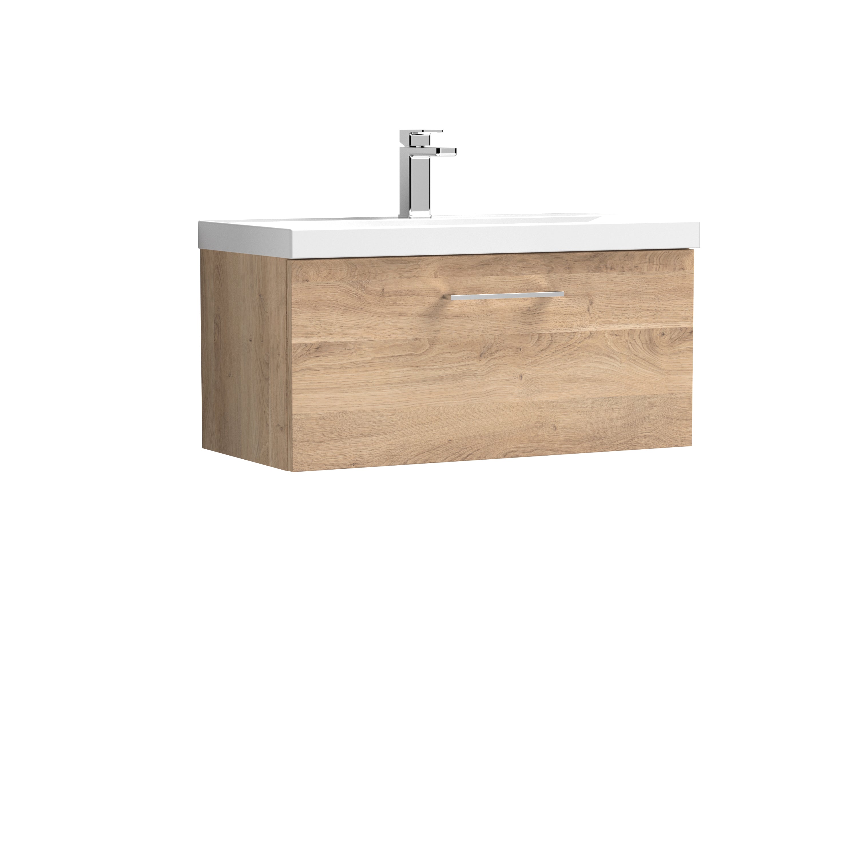 Arko 800mm Wall Hung 1-Drawer Vanity