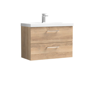 Arko 800mm Wall Hung 2-Drawer Vanity