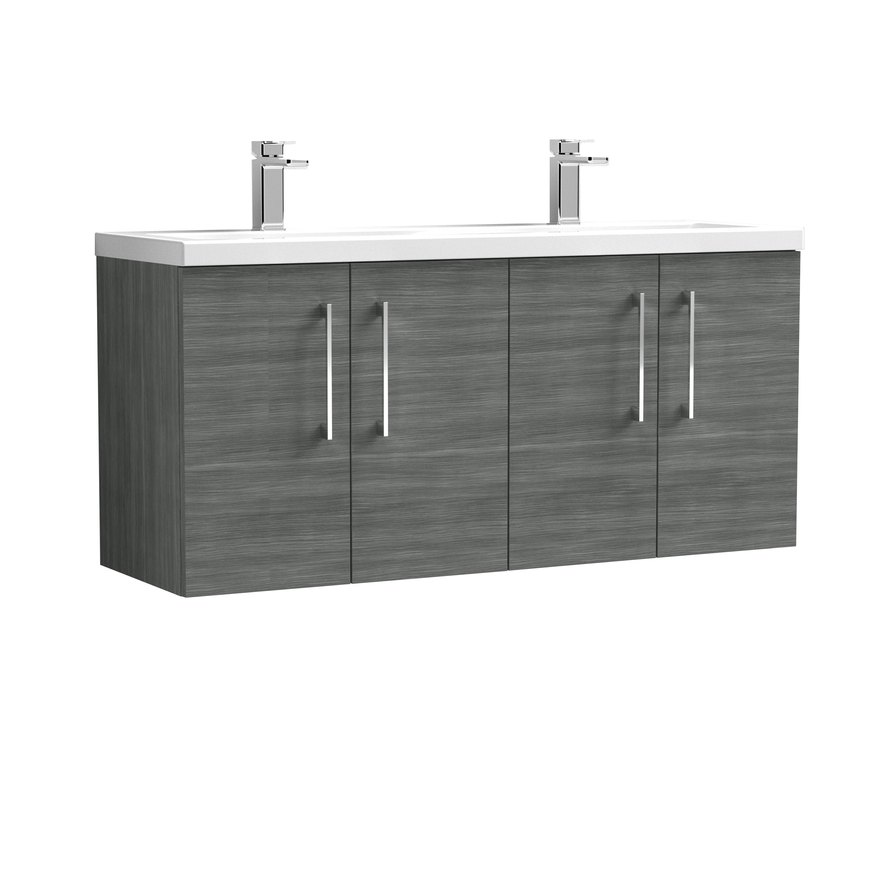 Arko 1200mm Wall Hung 4-Door Vanity