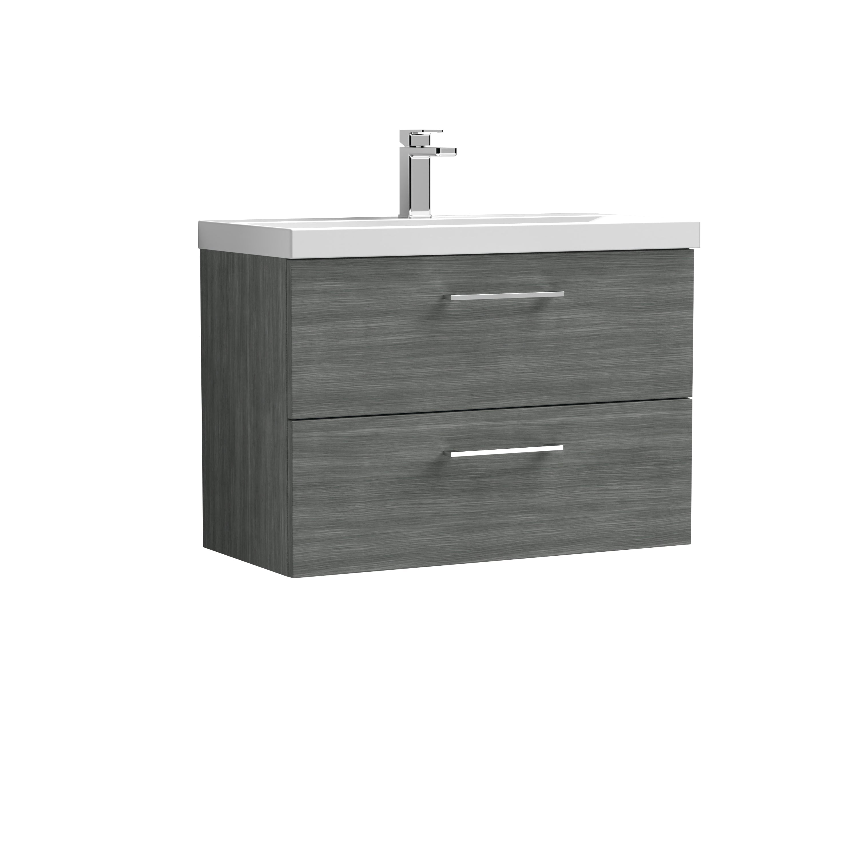 Arko 800mm Wall Hung 2-Drawer Vanity