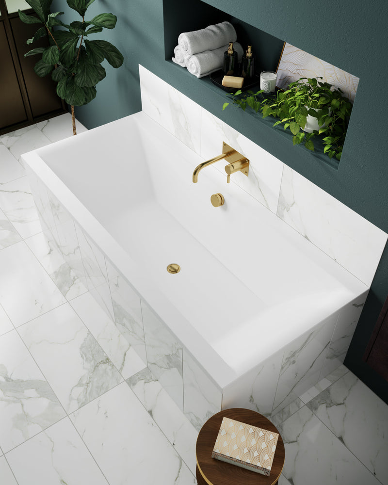 Square 1800mmx800mm Double Ended Bath
