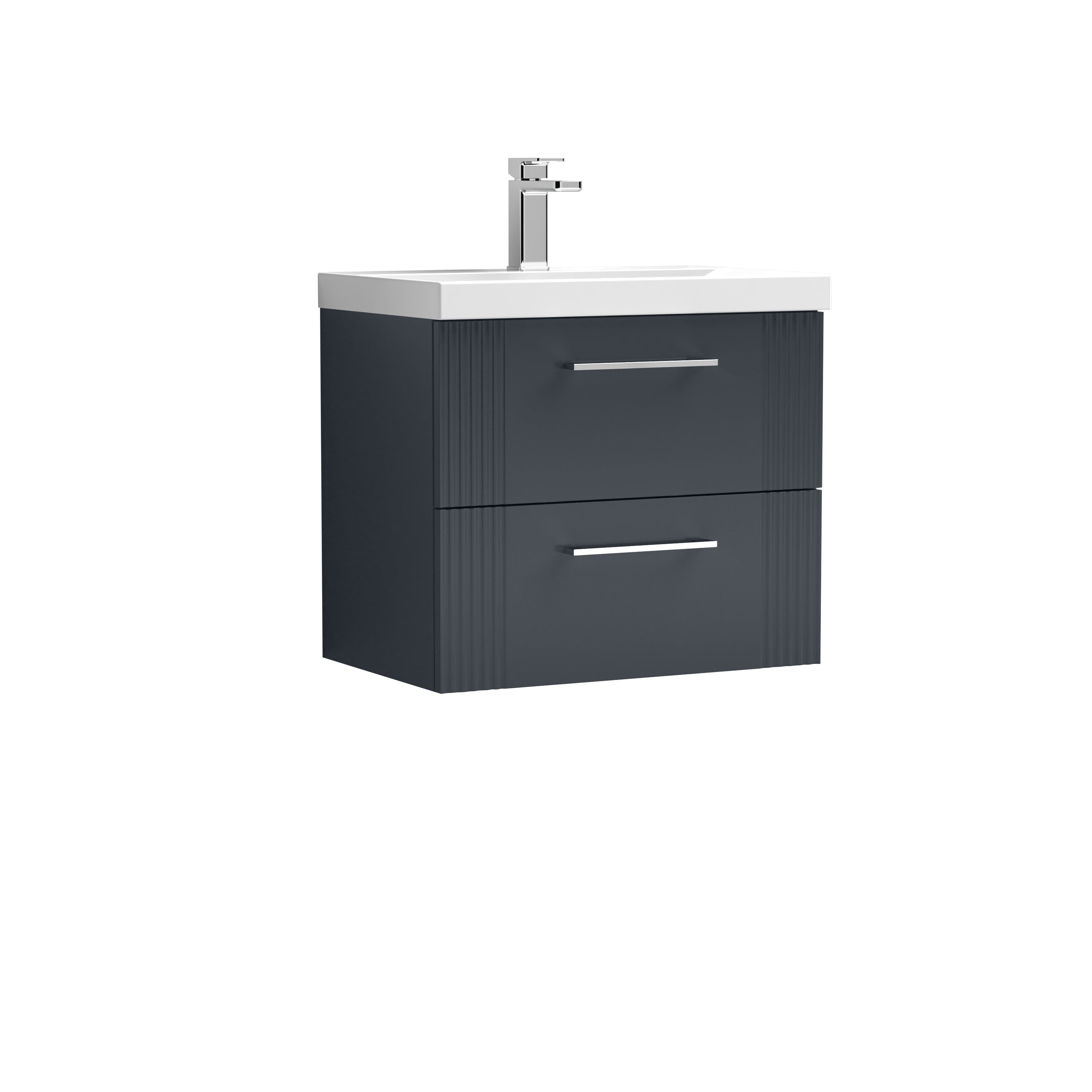 Eco 600mm Wall Hung 2-Drawer Vanity