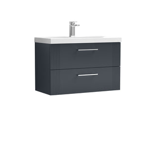 Eco 800mm Wall Hung 2-Drawer Vanity