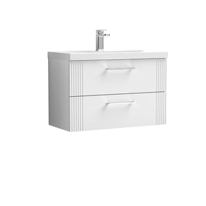 Eco 800mm Wall Hung 2-Drawer Vanity