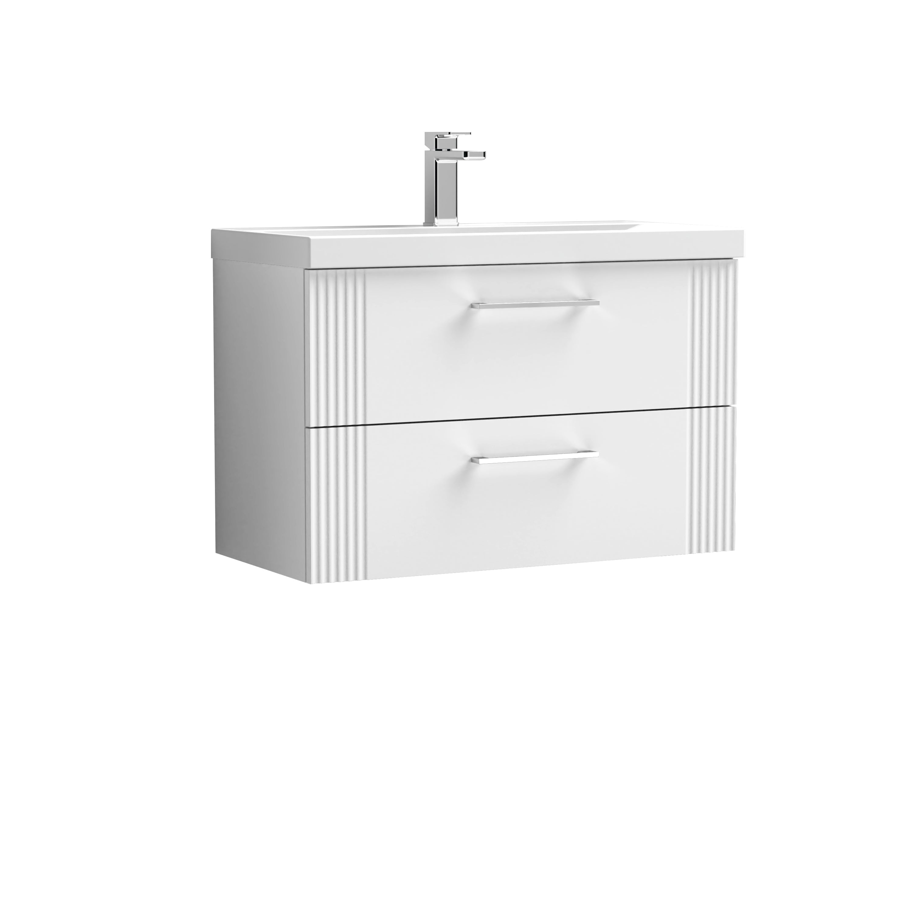 Eco 800mm Wall Hung 2-Drawer Vanity