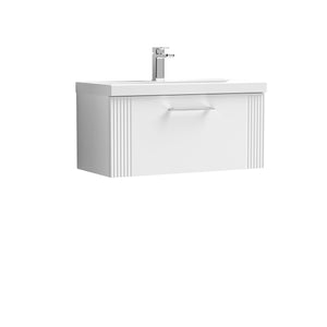 Eco 800mm Wall Hung 1-Drawer Vanity