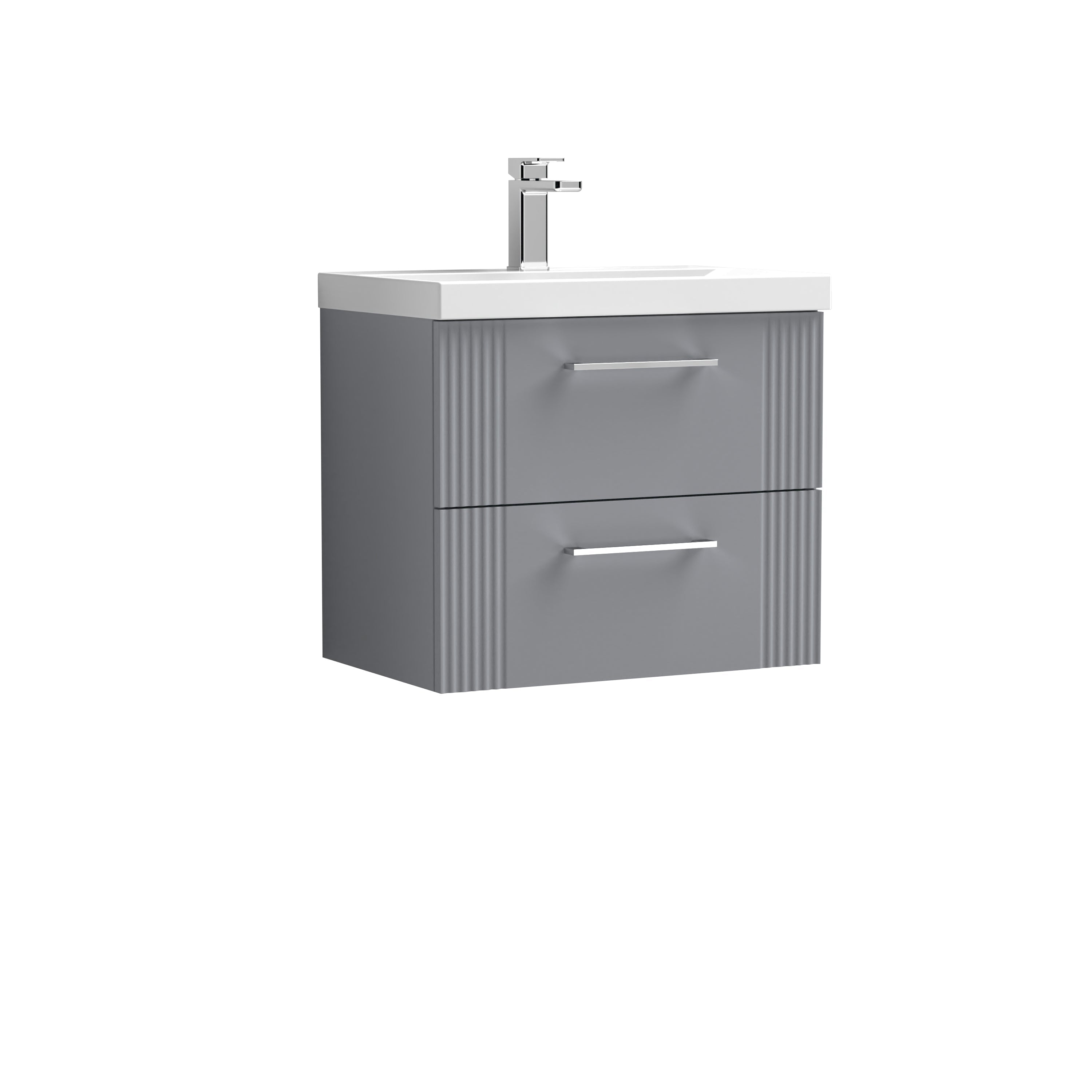 Eco 600mm Wall Hung 2-Drawer Vanity