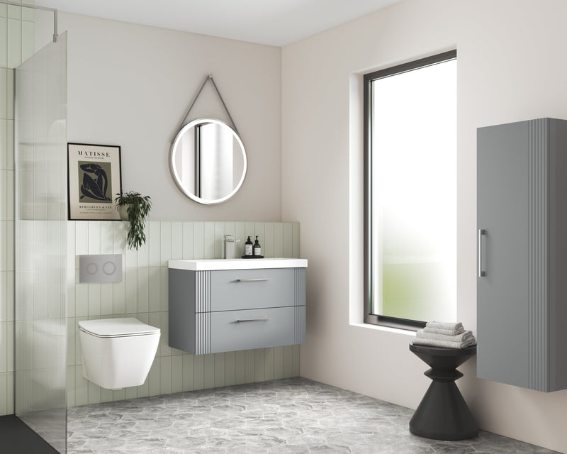 Eco 600mm Wall Hung 2-Drawer Vanity