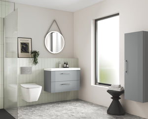 Eco 800mm Wall Hung 2-Drawer Vanity