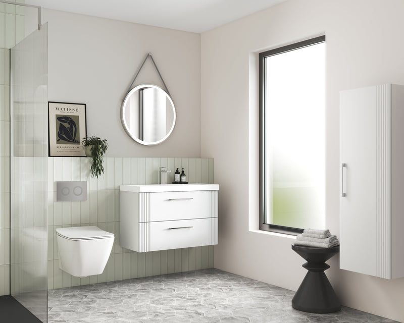 Eco 500mm Wall Hung 2-Drawer Vanity