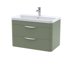 Para 800mm Wall Hung 2-Drawer Vanity