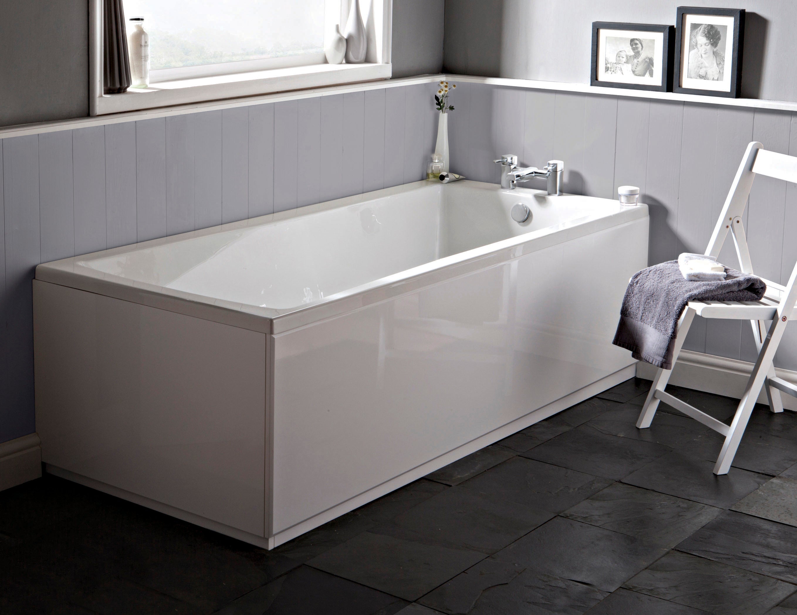 Square Single Ended Bath