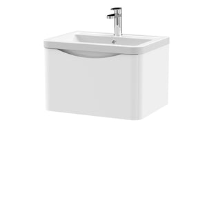 Luna 600mm Wall Hung 1-Drawer Vanity