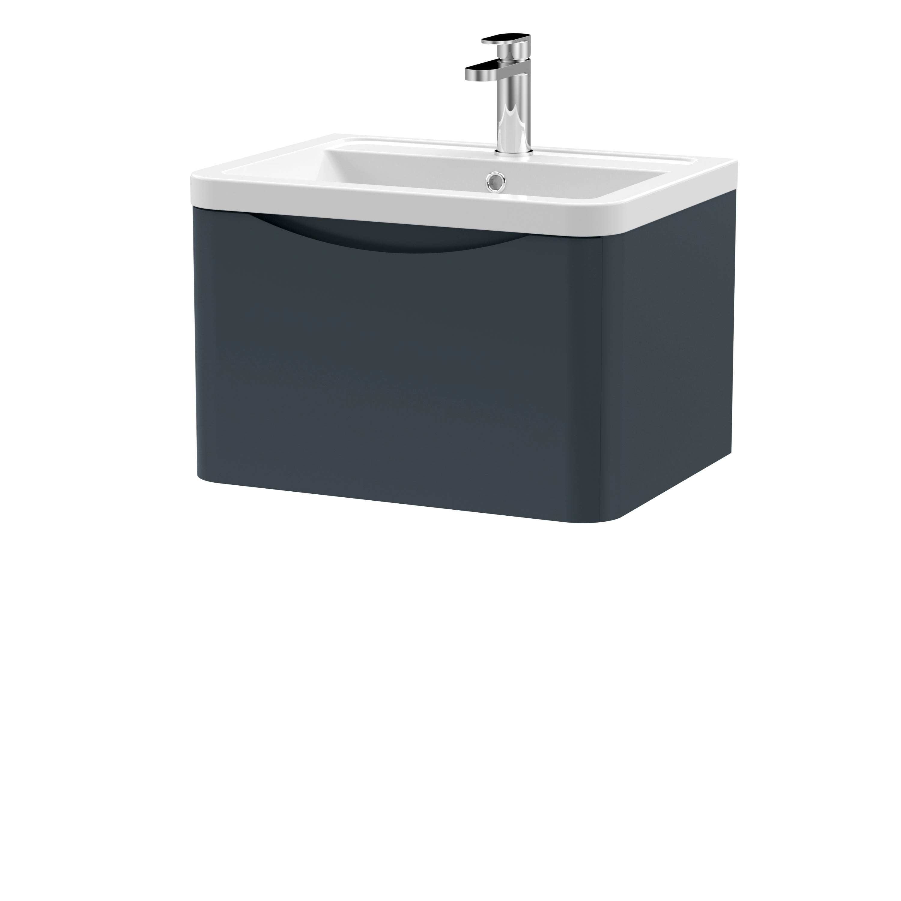 Luna 600mm Wall Hung 1-Drawer Vanity