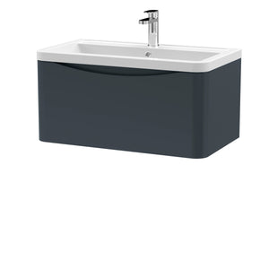 Luna 800mm Wall Hung 1-Drawer Vanity