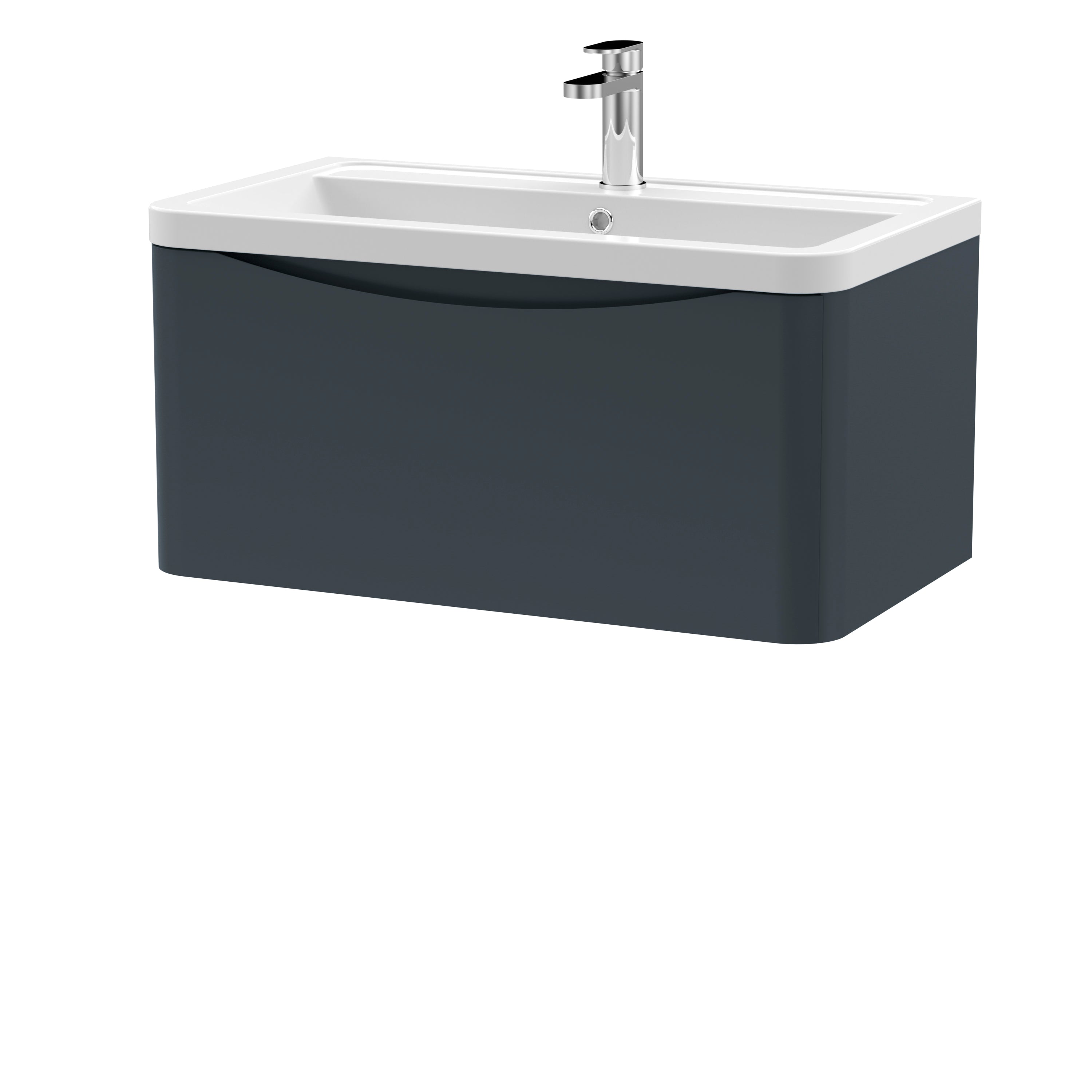 Luna 800mm Wall Hung 1-Drawer Vanity