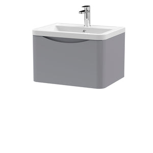 Luna 600mm Wall Hung 1-Drawer Vanity