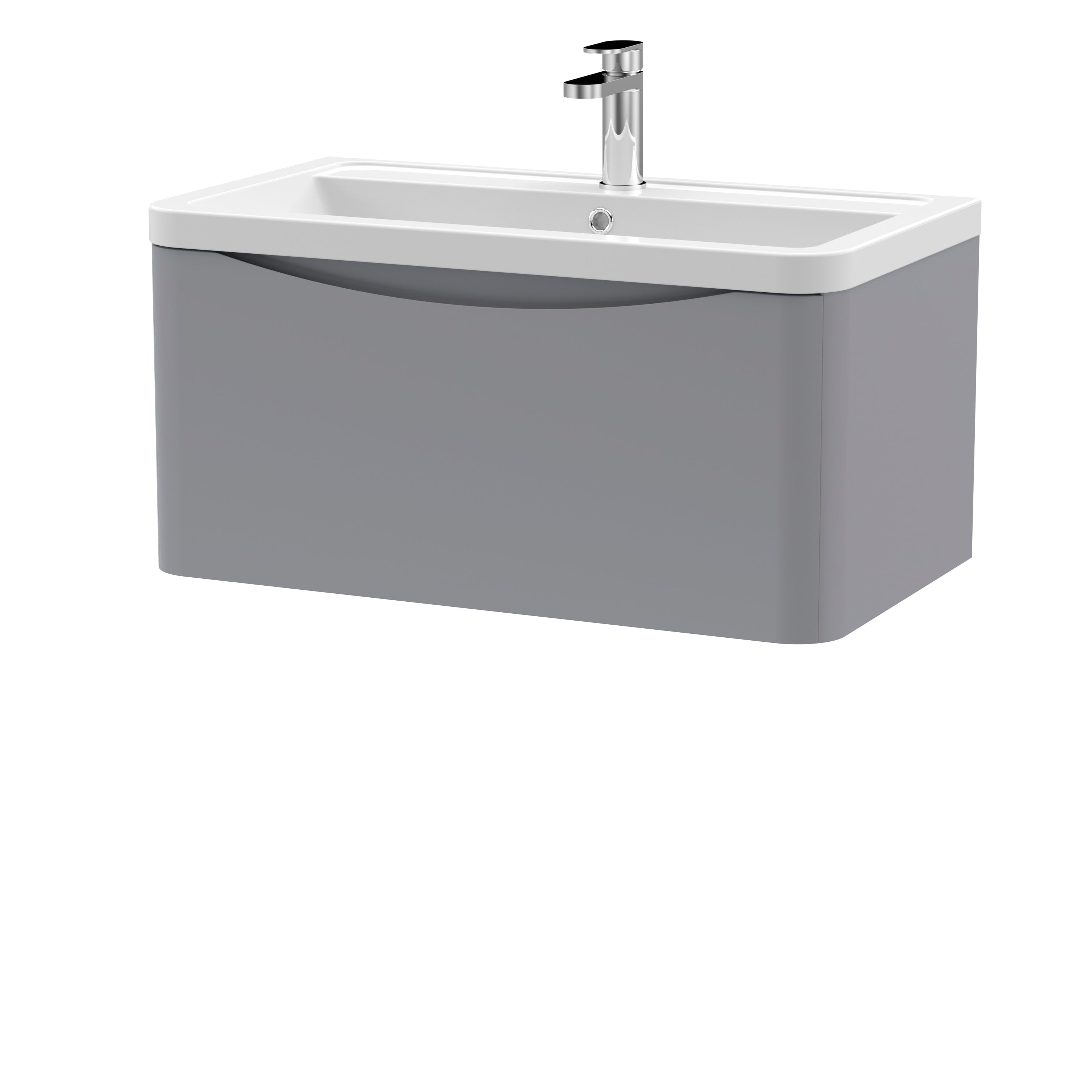 Luna 800mm Wall Hung 1-Drawer Vanity