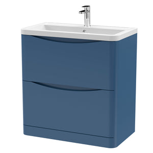 Luna 800mm Floor Standing 2-Drawer Vanity