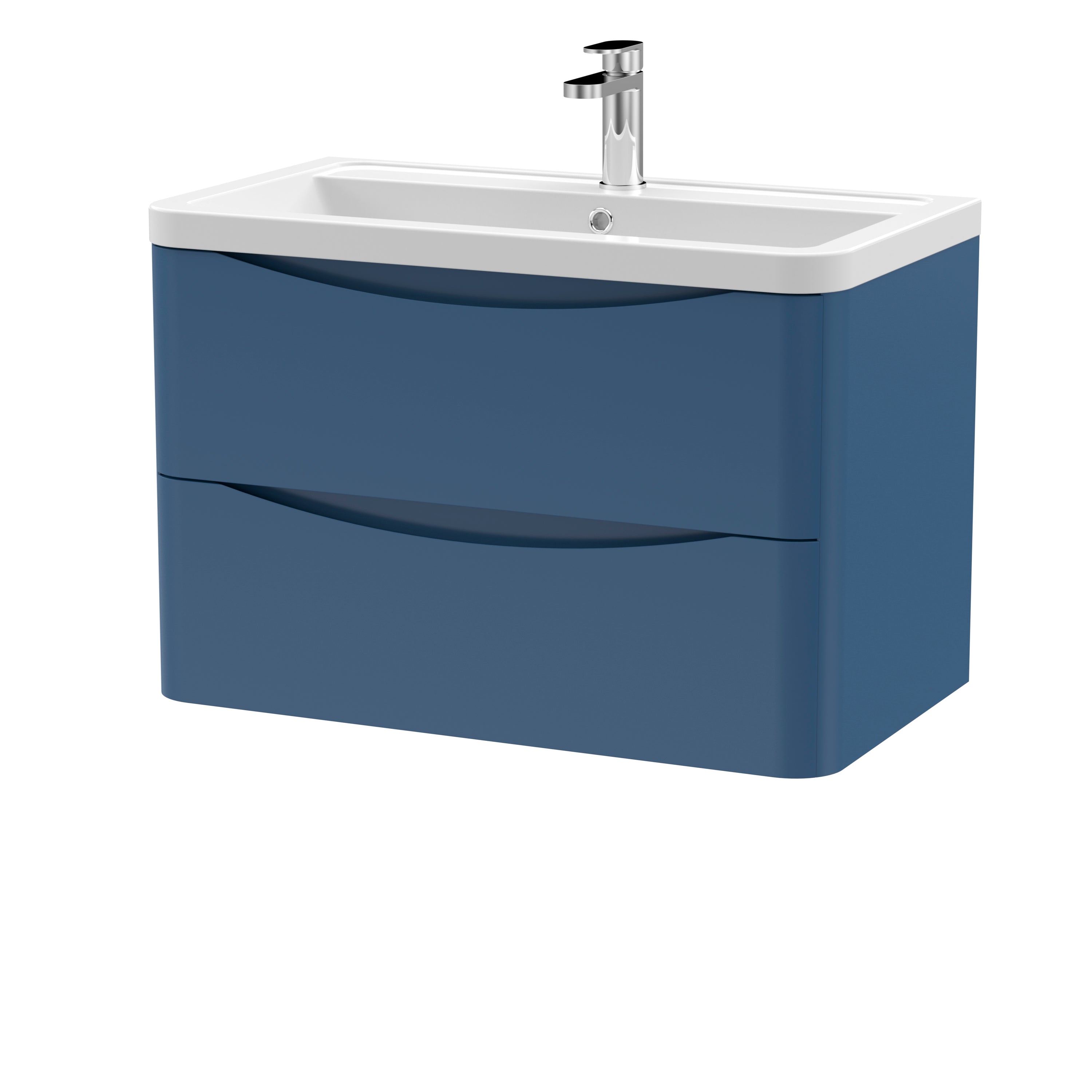Luna 800mm Wall Hung 2-Drawer Vanity