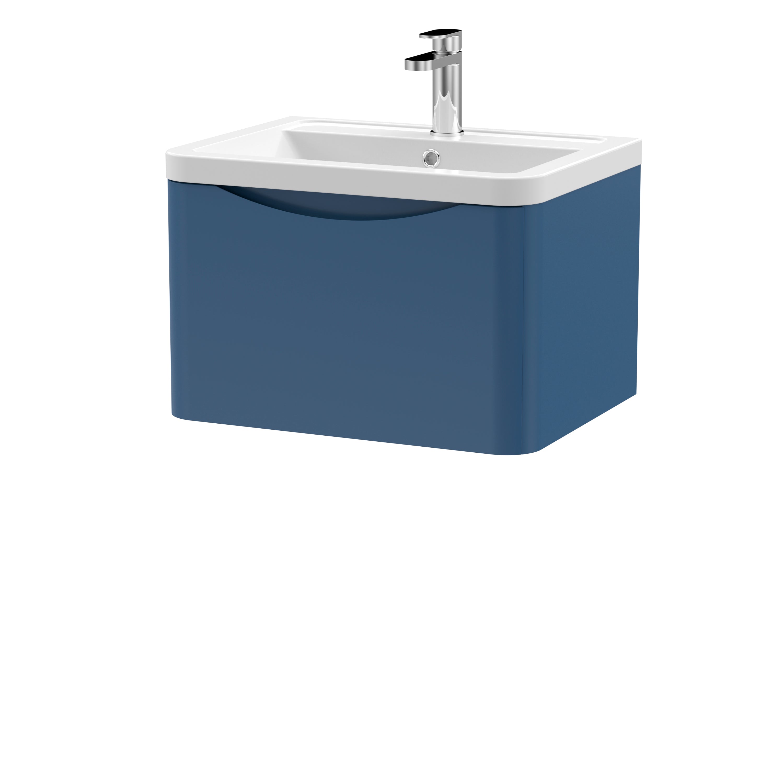 Luna 600mm Wall Hung 1-Drawer Vanity