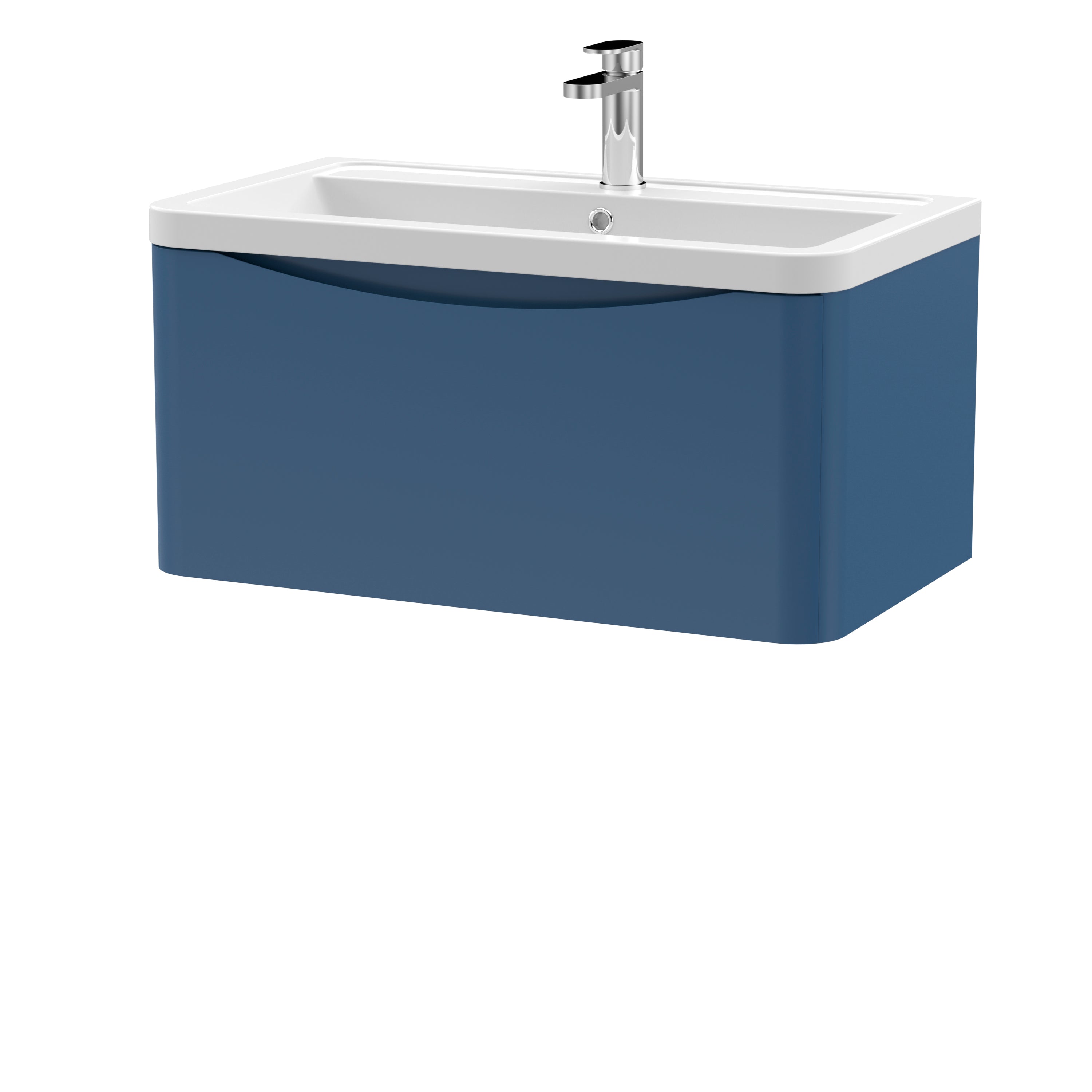 Luna 800mm Wall Hung 1-Drawer Vanity