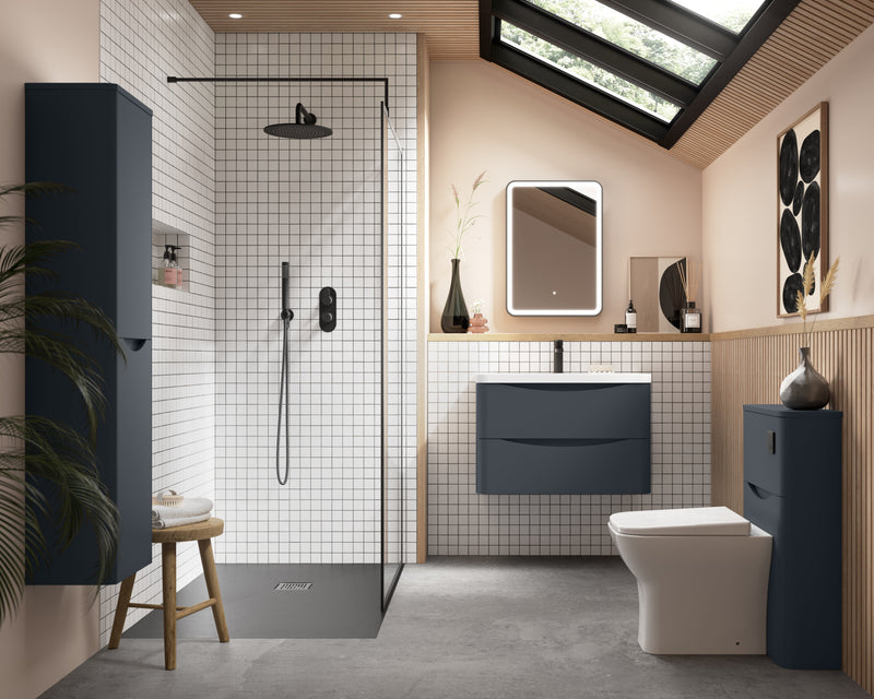 Luna 400mm Wall Hung Tall Unit 2-Door