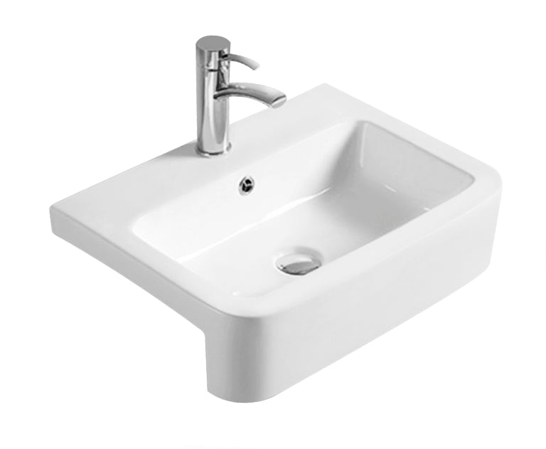 Square Semi-Recessed Basin 570 x 415 x 155mm